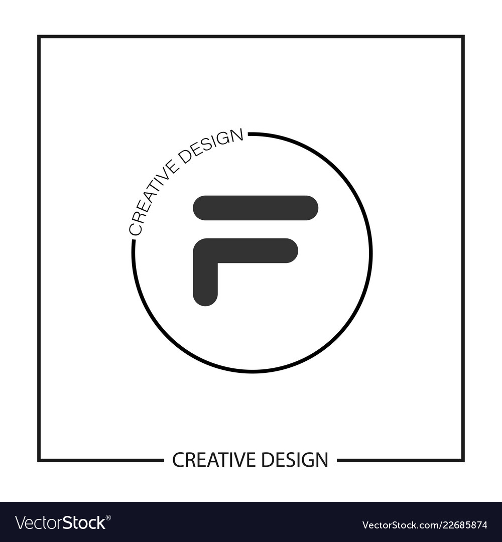 Initial Letter F Logo Template Design Royalty Free Vector Initial Letter F Logo Template Design Vector Image