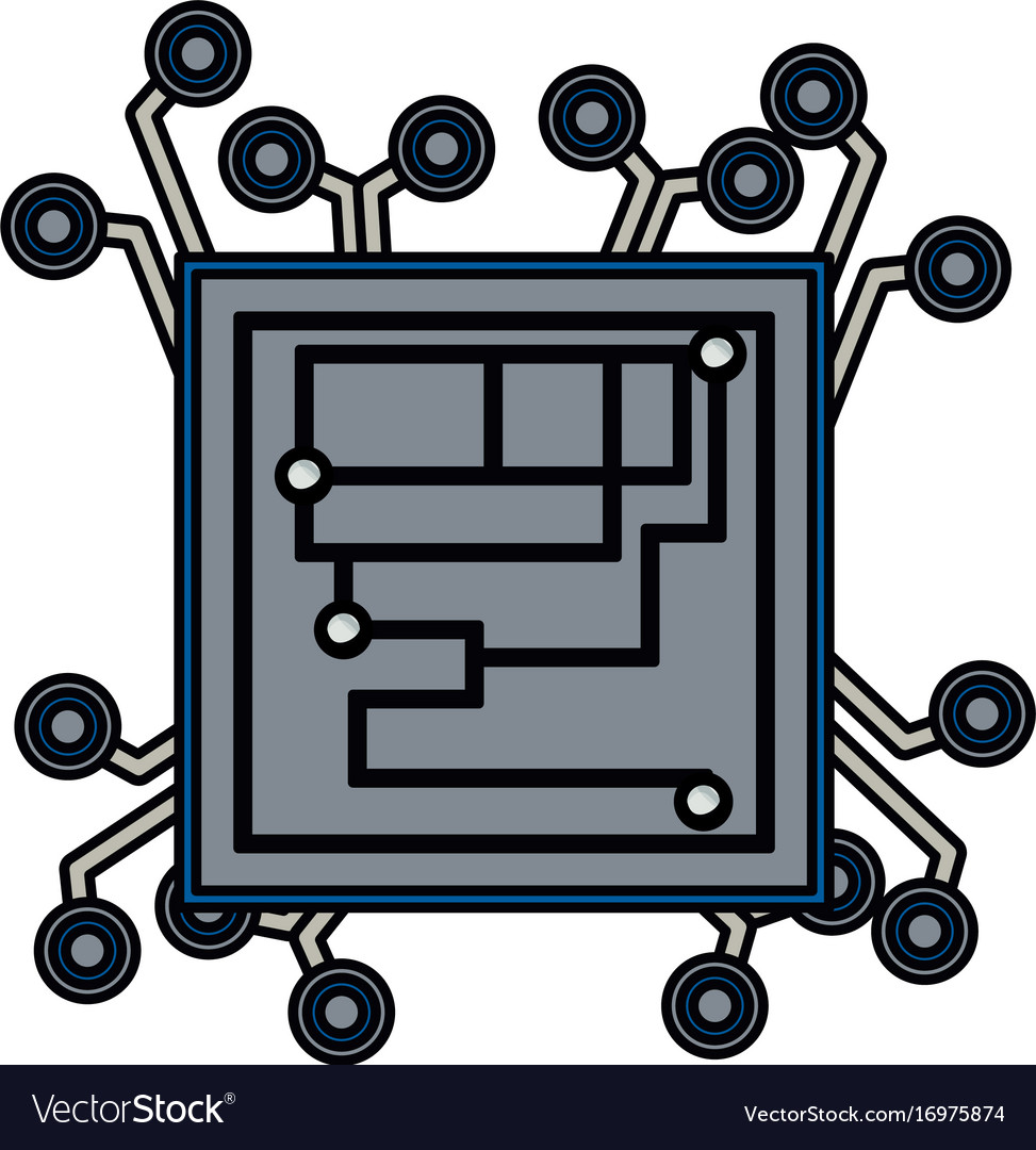 Mikrochip integrierte Schaltung