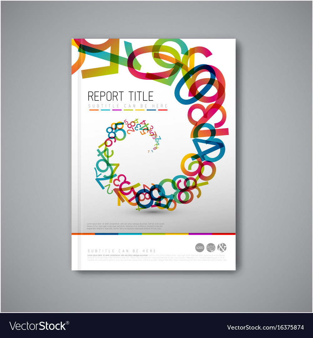 Modern abstract brochure design template Vector Image