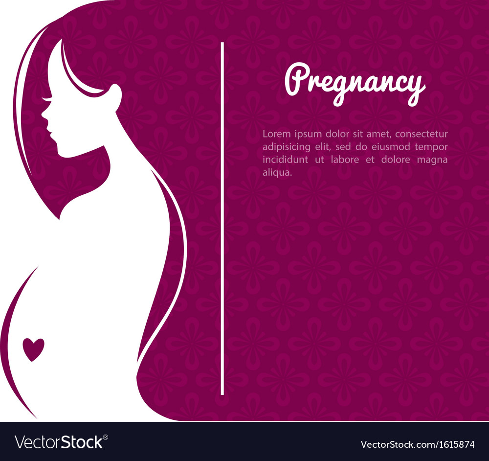 Pregnant womans silhouette