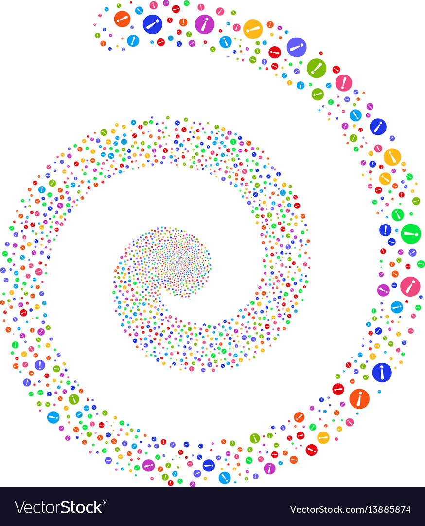 Problem fireworks spiral vector image Problem fireworks spiral