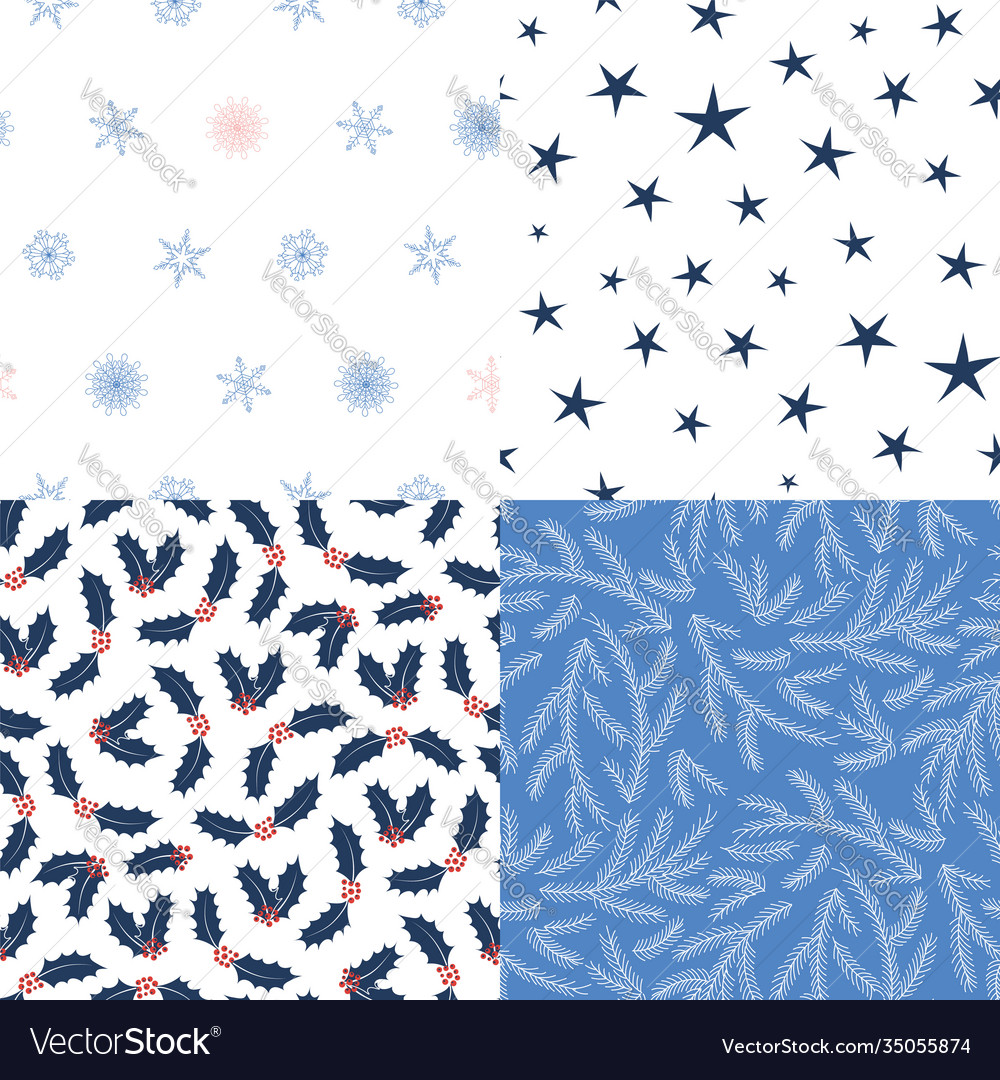 Seamless christmas patterns