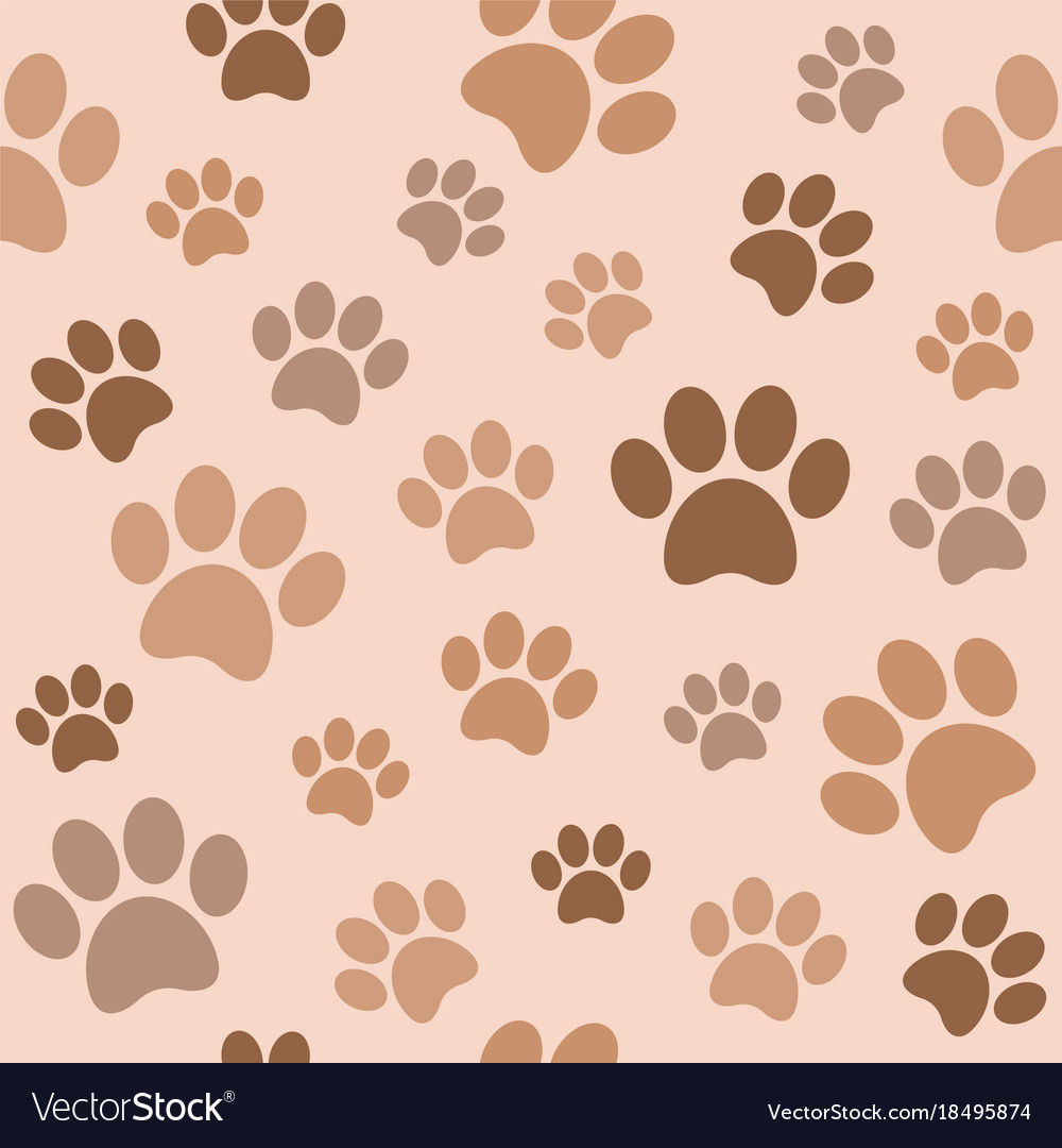 Seamless Paw Print Pattern