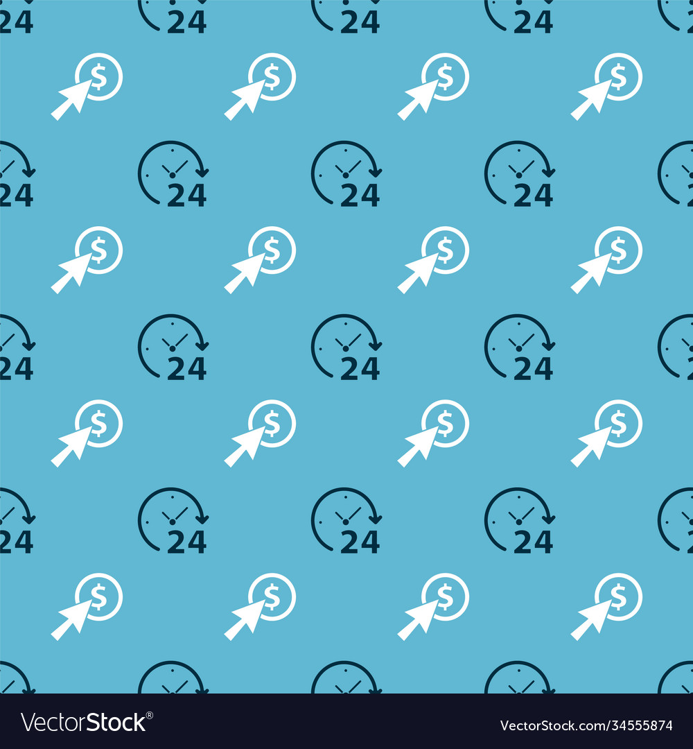 Set clock 24 hours and cursor coin on seamless