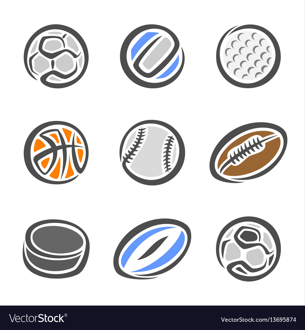 Sports equipment ball vector image Sports equipment ball