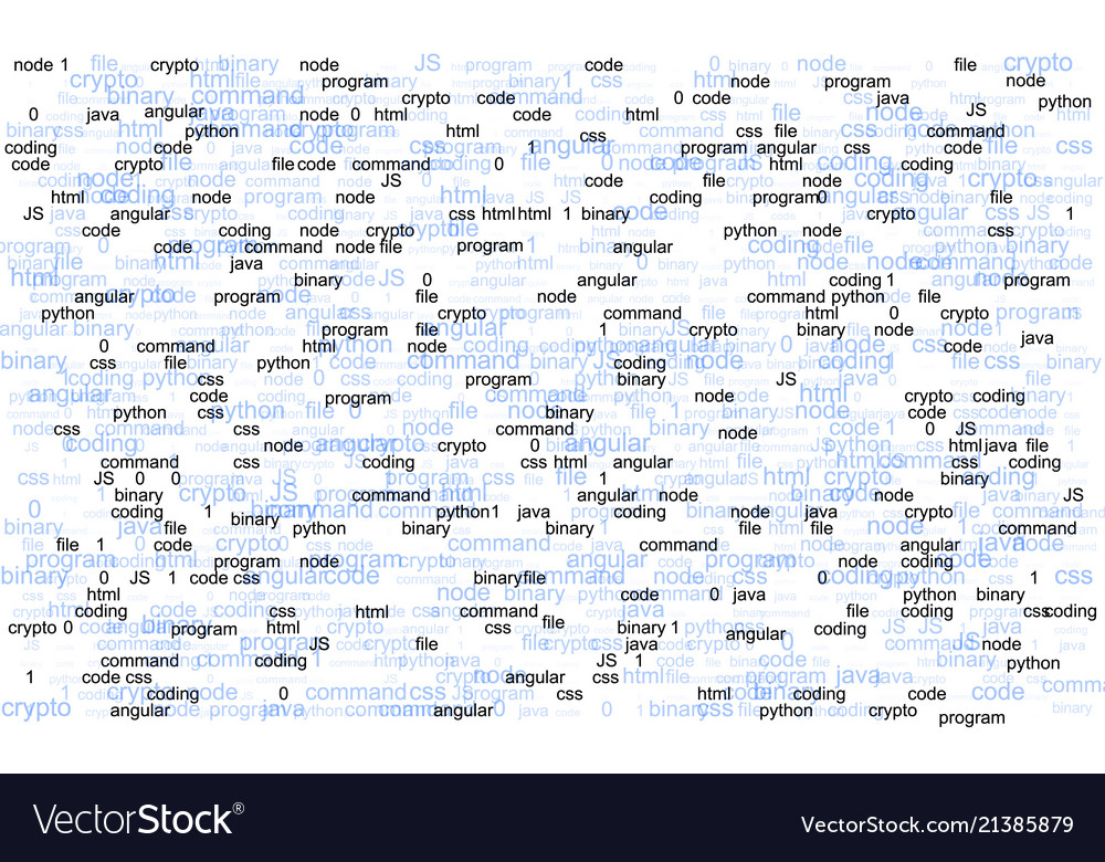 Abstract coding composition Royalty Free Vector Image