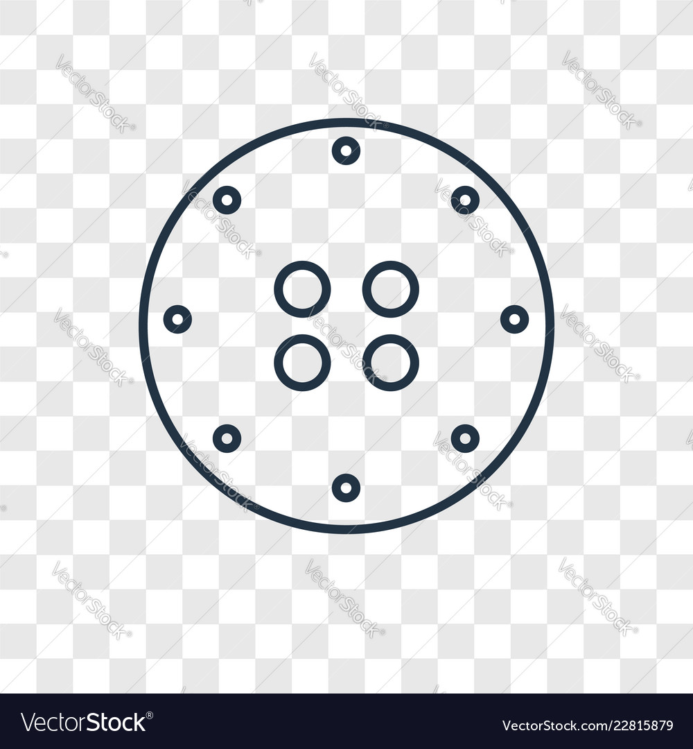 Button concept linear icon isolated