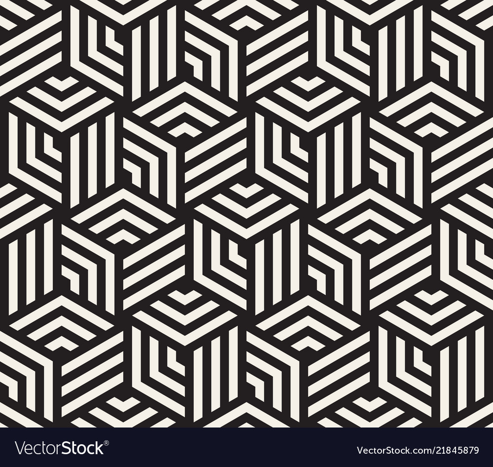 Geometric Line Tiling Pattern