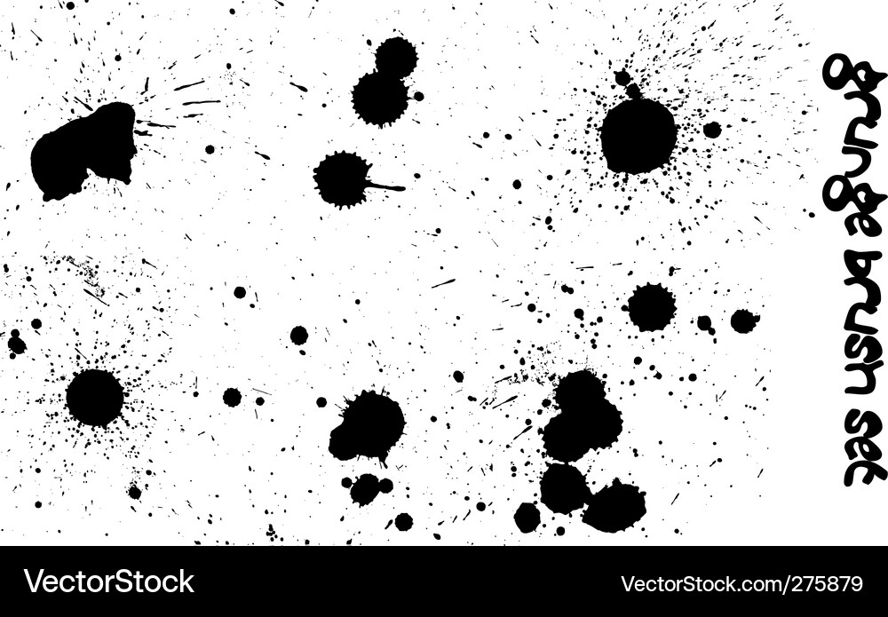 Grunge ink splat Royalty Free Vector Image - VectorStock