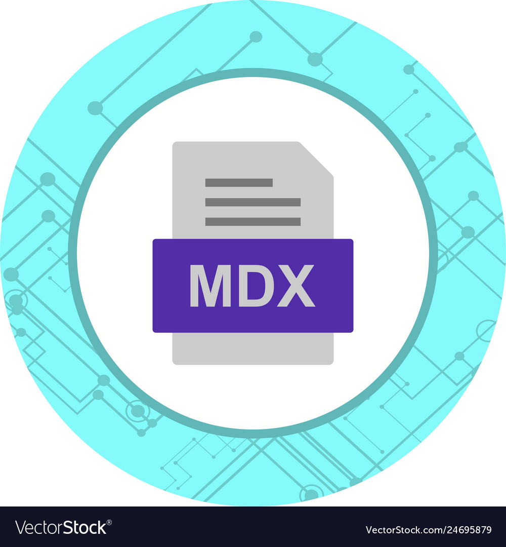Mdx file document icon