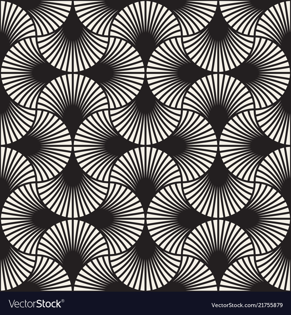 Overlapping Arc Pattern - Art Deco