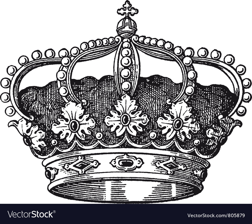 Download Royal crown Royalty Free Vector Image - VectorStock