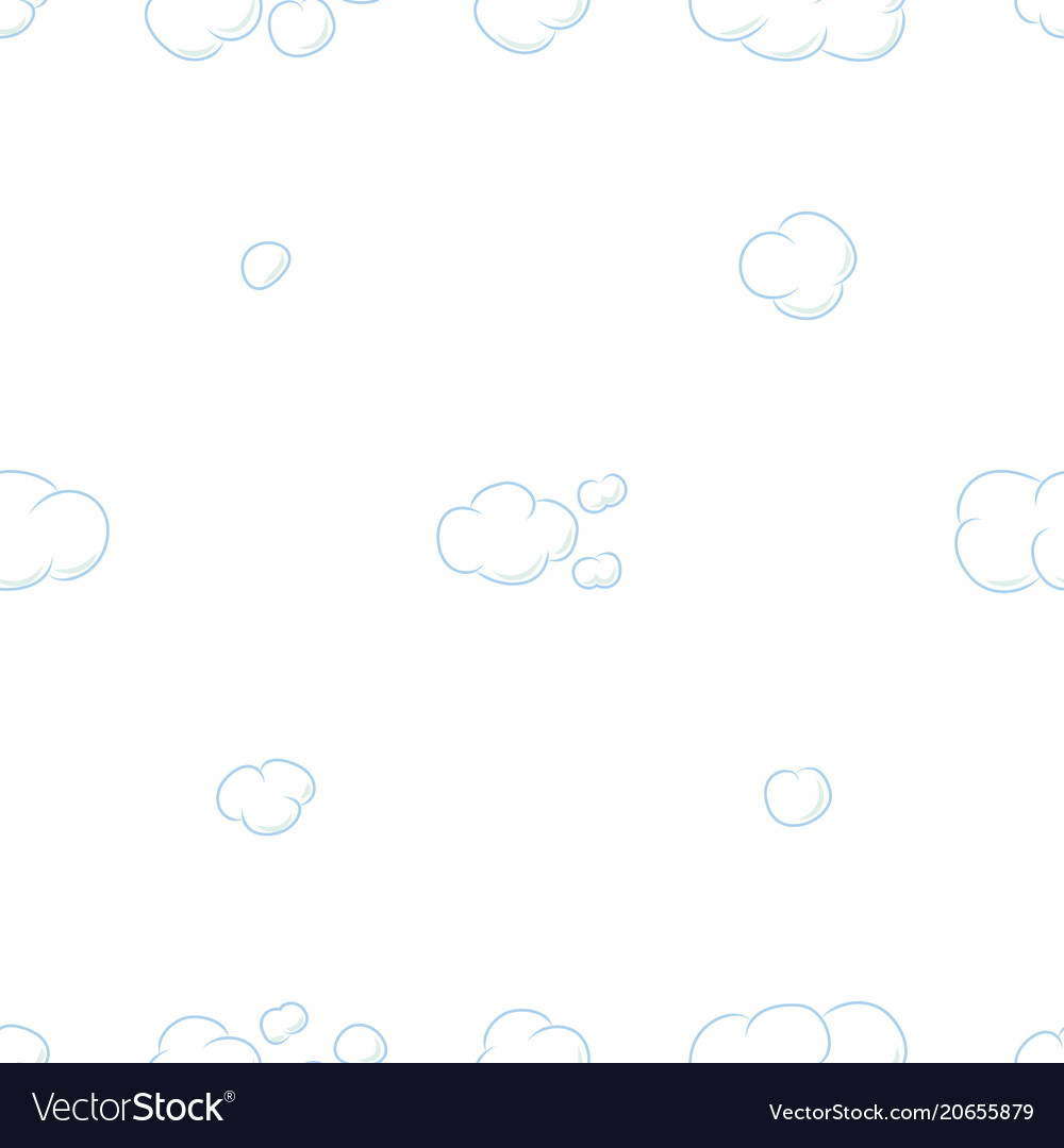 Seamless pattern background with clouds