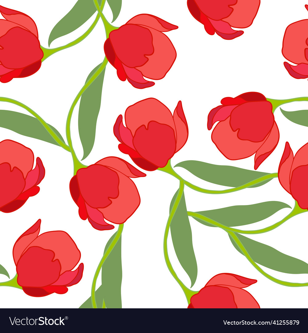 Spring colorful with red vector image Spring colorful with red