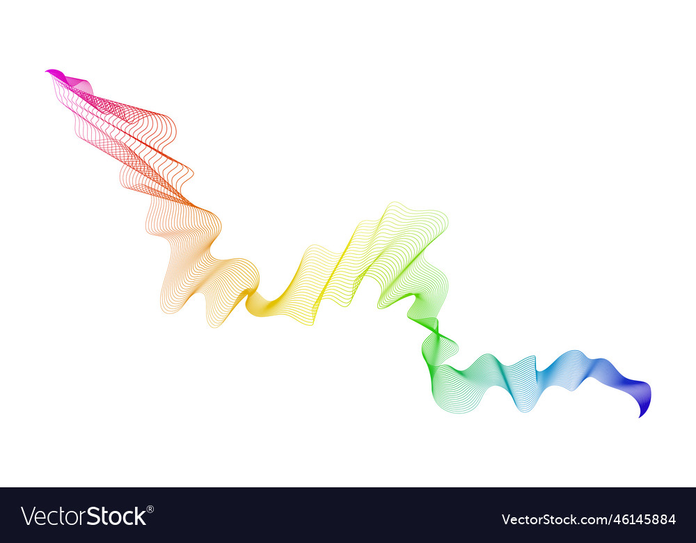 Abstract backdrop with wave gradient lines vector image Abstract backdrop with wave gradient lines