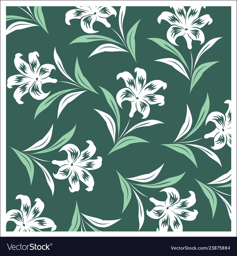 Batik design style patterns are same for fabric vector image Batik design style patterns are same for fabric