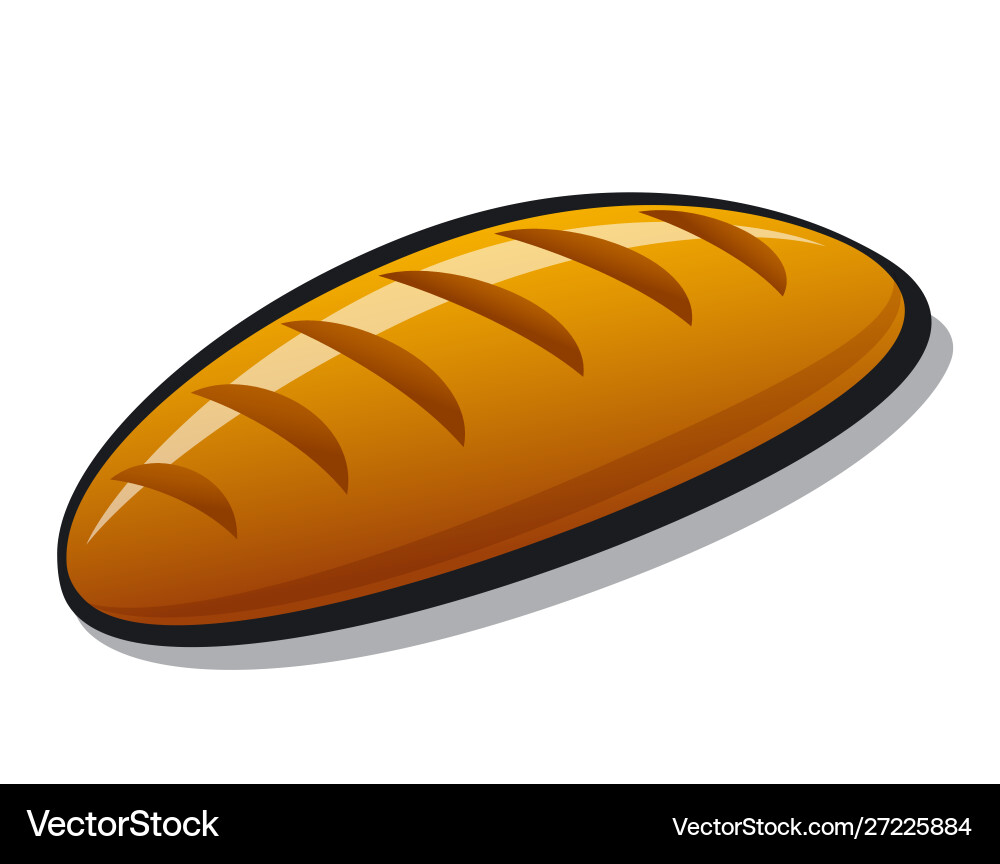 Bread loaf Royalty Free Vector Image - VectorStock