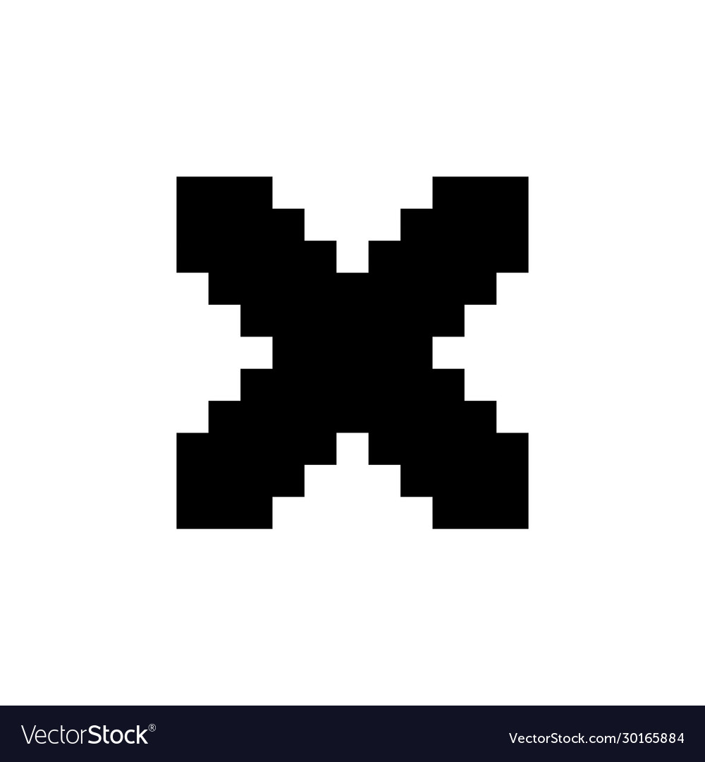Close delete cancel disable and arrow icon vector image Close delete cancel disable and arrow icon