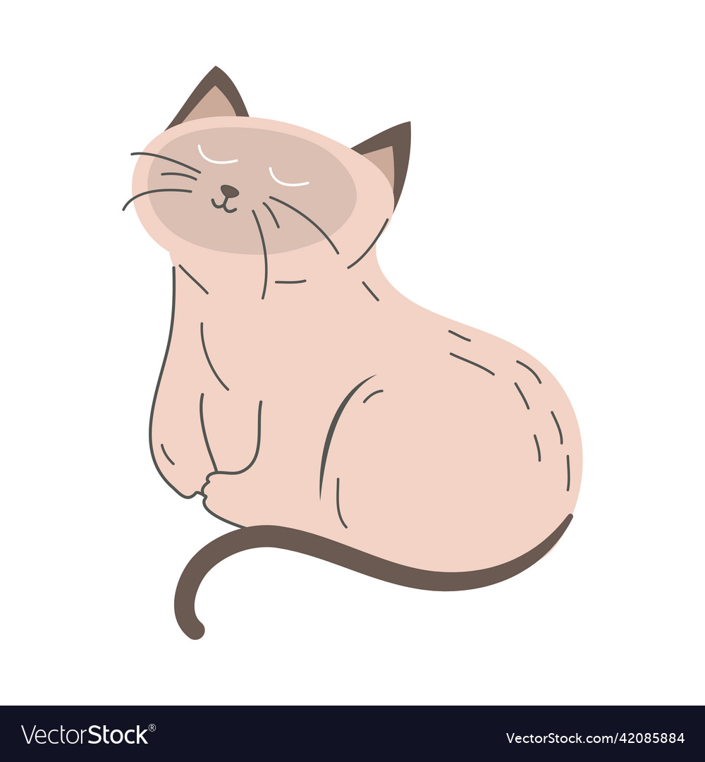 Cute cat icon Royalty Free Vector Image - VectorStock