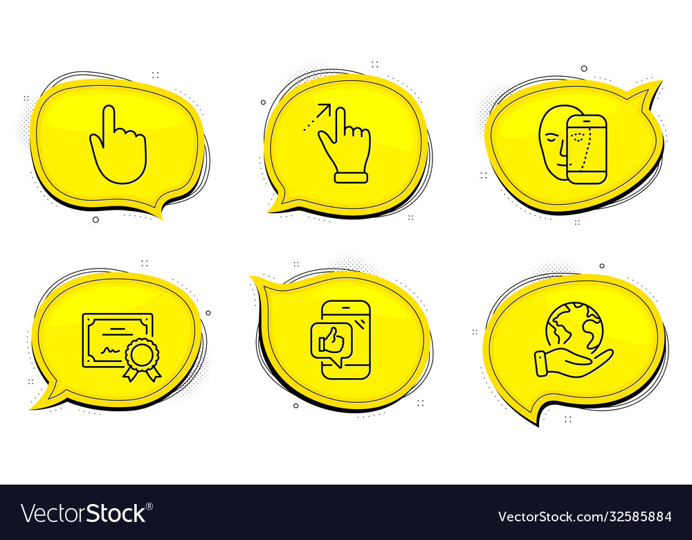Face biometrics mobile like and touchscreen Vector Image Face biometrics mobile like and touchscreen