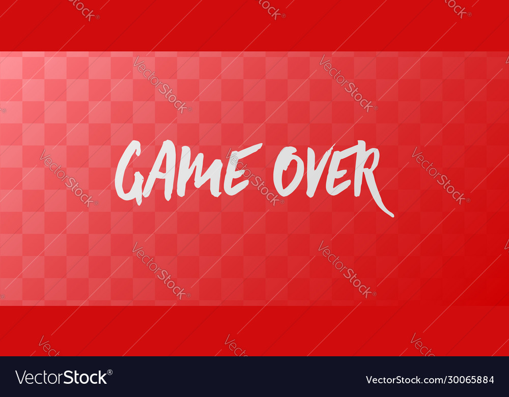 Game over computer screen simple