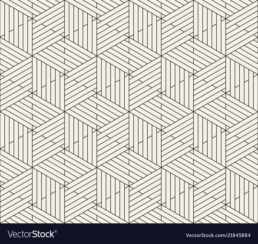 Geometric Line Tiling Pattern