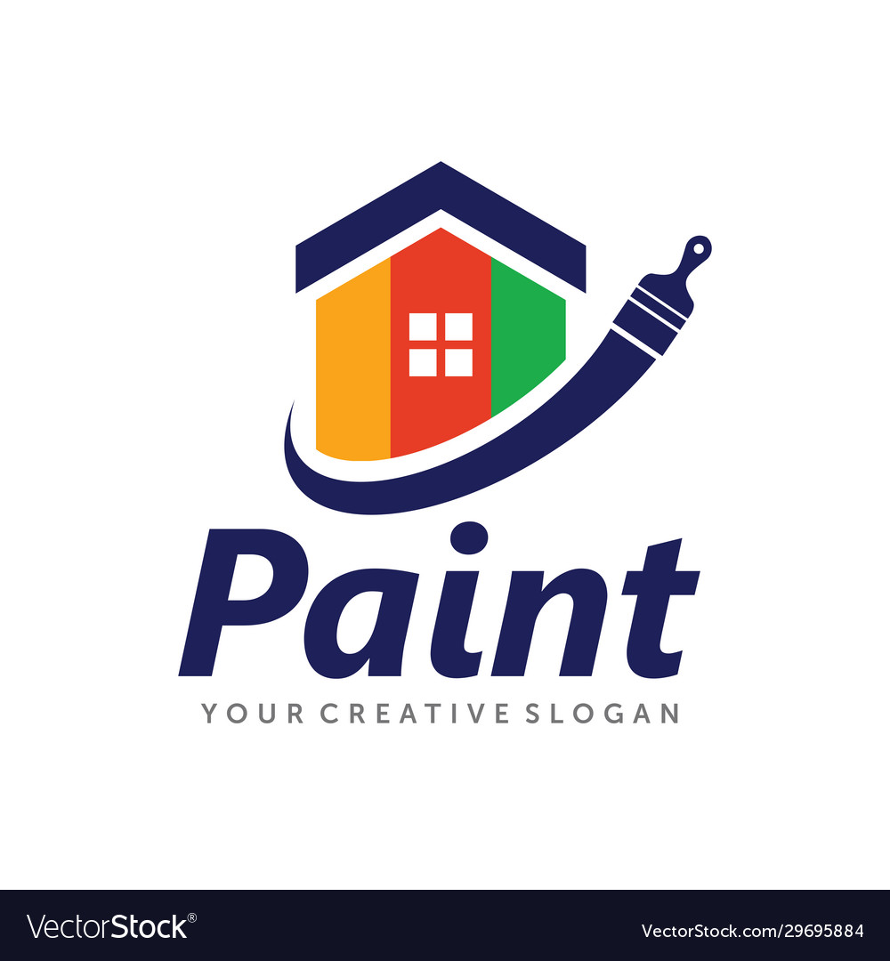 Paint logo services Royalty Free Vector Image - VectorStock