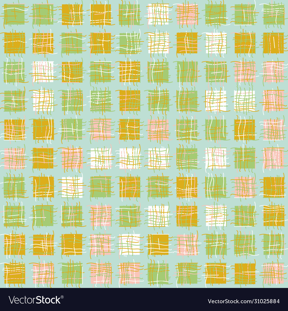 Patchwork Quadrate nahtloses Muster vector image Patchwork Quadrate nahtloses Muster