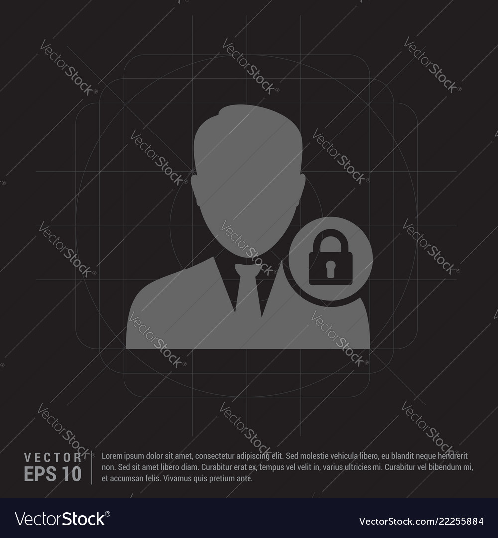 Secure user icon Vector Image Secure user icon