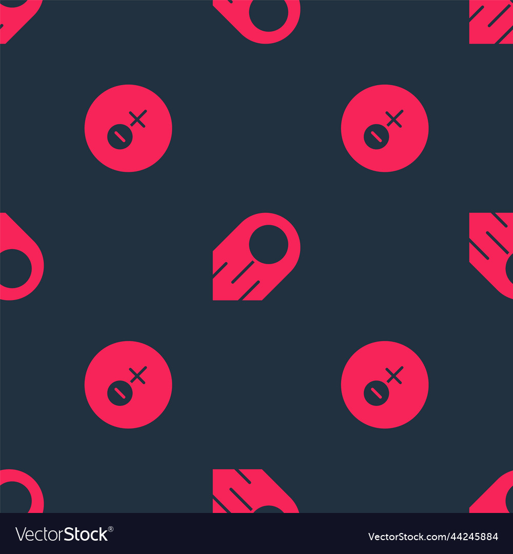 Set venus symbol and comet on seamless pattern vector image Set venus symbol and comet on seamless pattern
