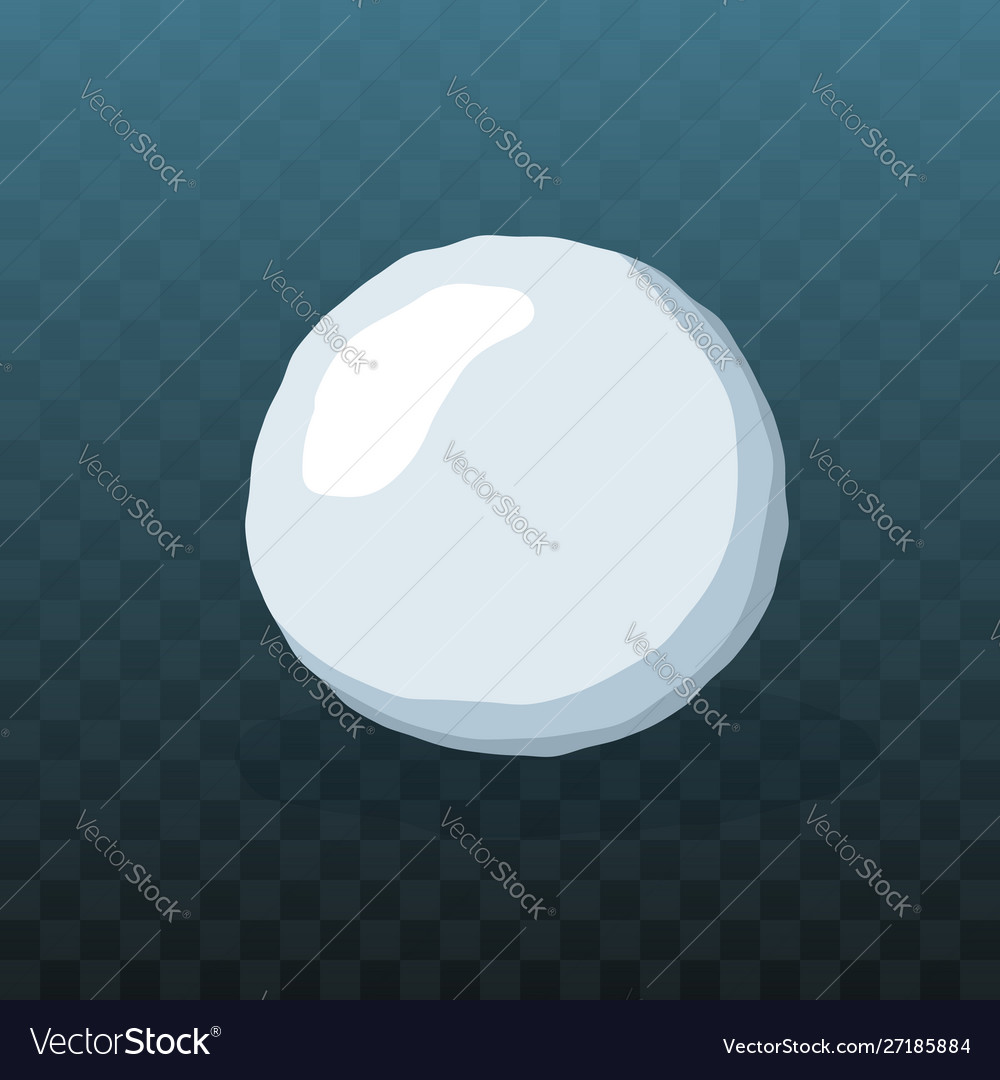 Snow ball ice winter design snowy icicle snowball Vector Image