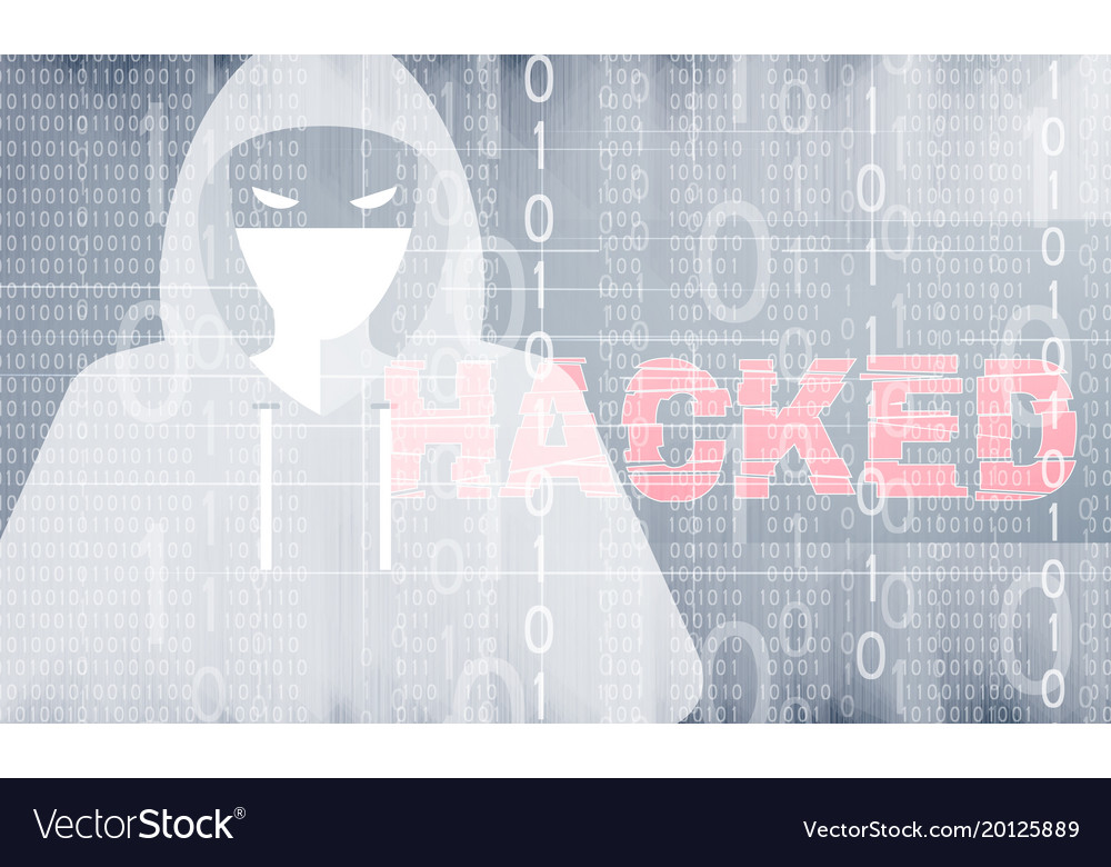 Abstract background hacker attack theme