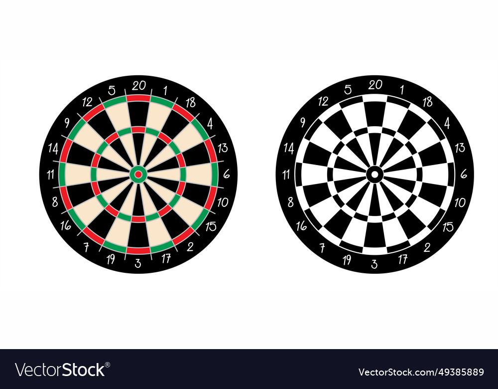 Dart board game dartboard and darts