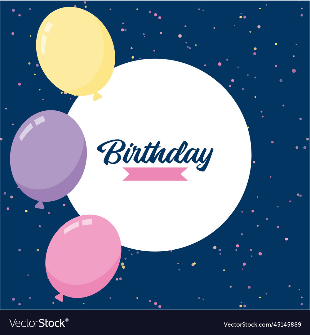 Happy birthday to you balloon background