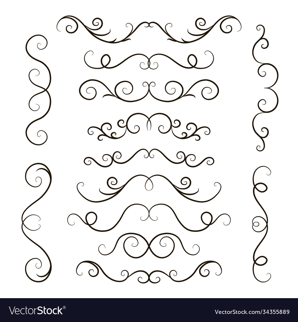 Line border vector image Line border