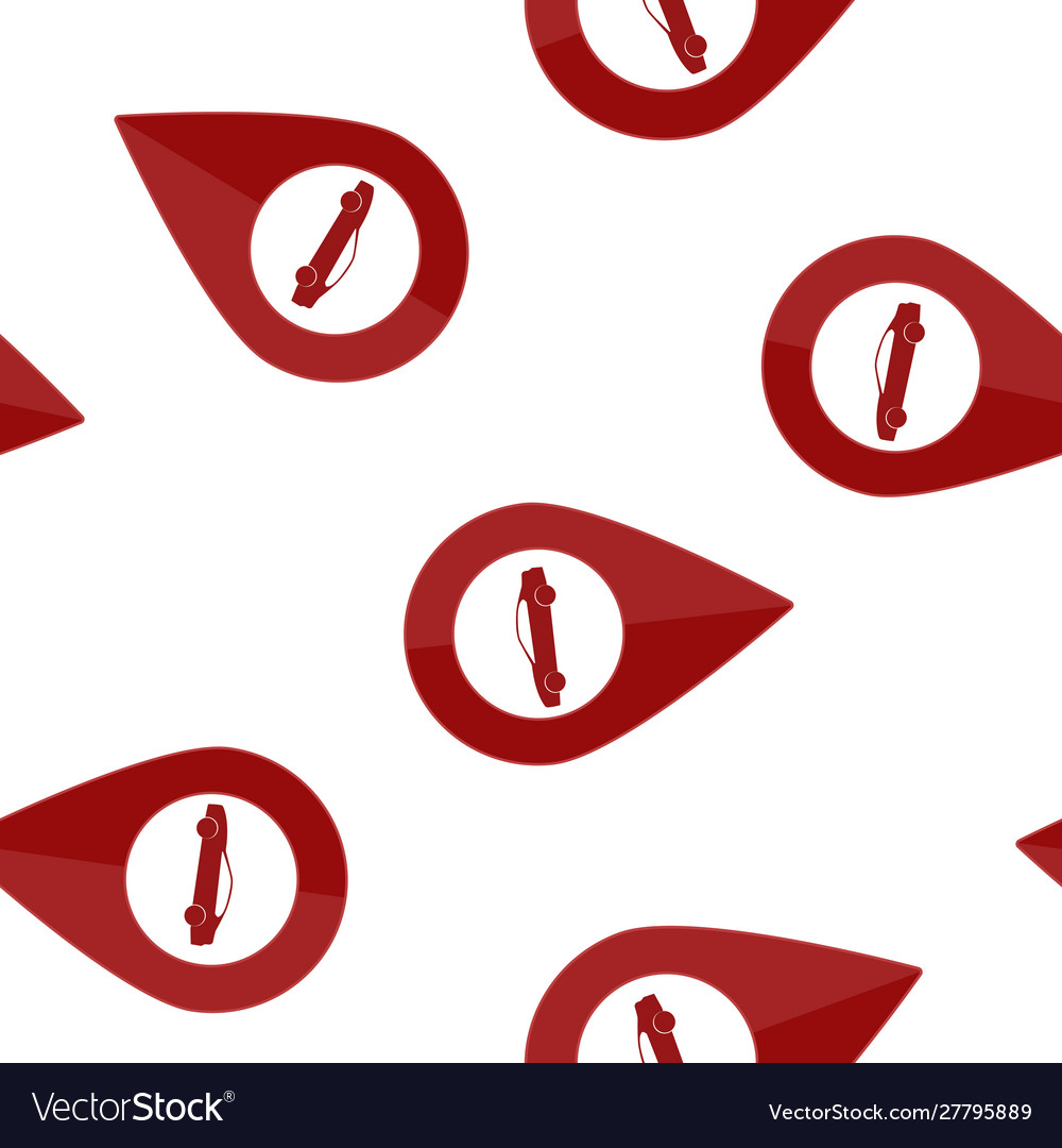 Map pointer icon with car positioning vector image Map pointer icon with car positioning