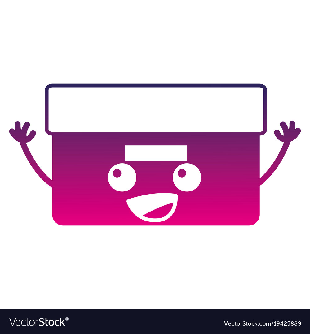 Silhouette happy box archive kawaii cartoon
