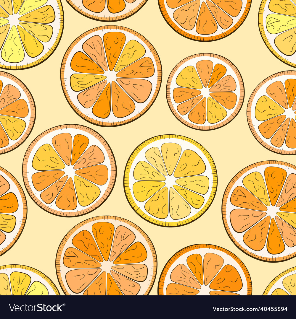 Citrus seamless pattern background
