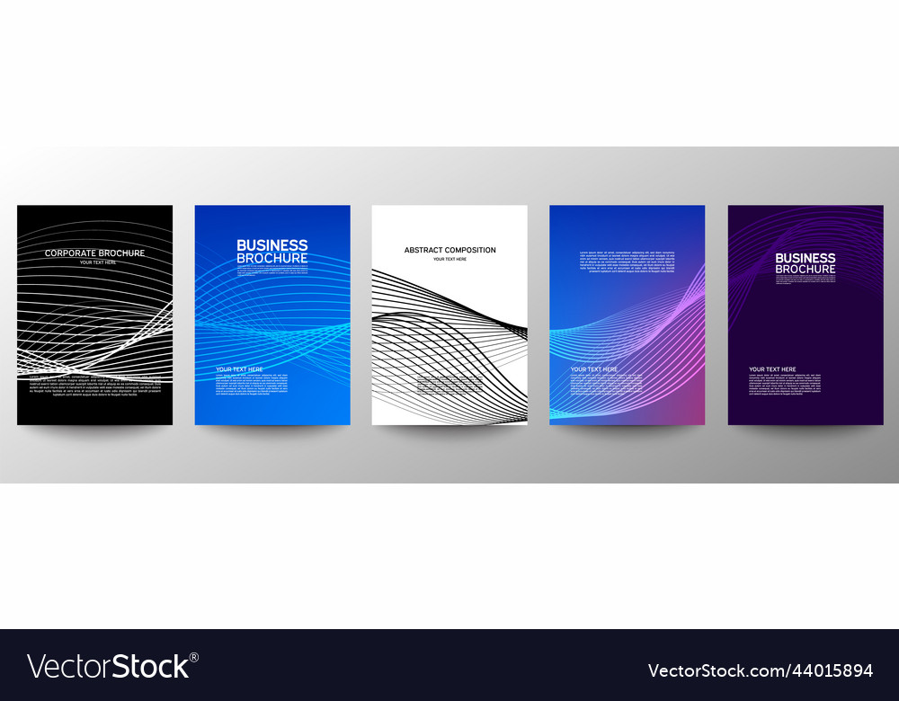 Cover geometric minimal set abstract line pattern vector image Cover geometric minimal set abstract line pattern