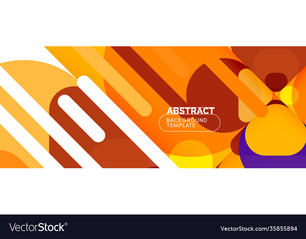 Flat geometric round shapes and dynamic lines