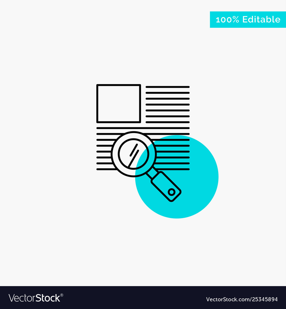 Line text zoom reading turquoise highlight circle
