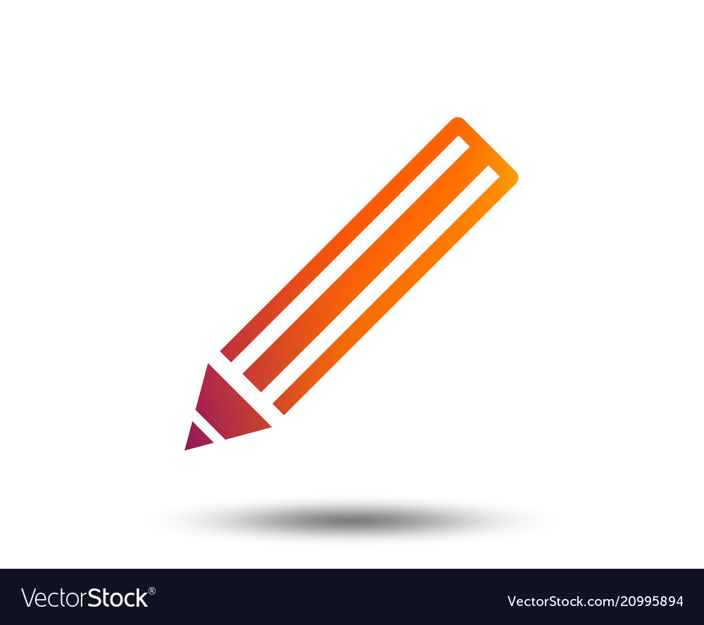 Pencil sign icon edit content button