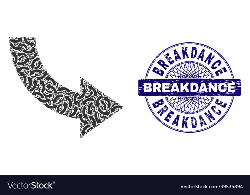 Rotate right recursion mosaic vector image Rotate right recursion mosaic