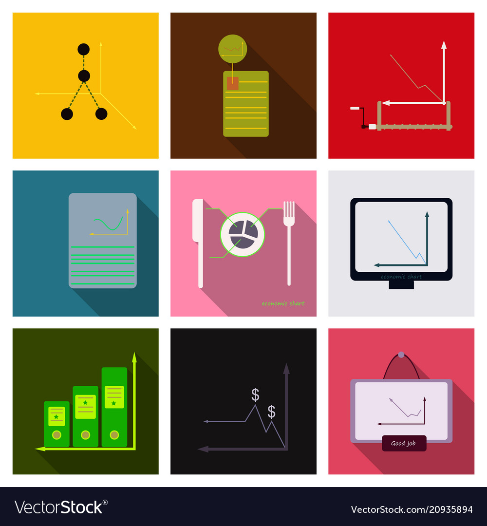 Set of finance and banking icons simple elements