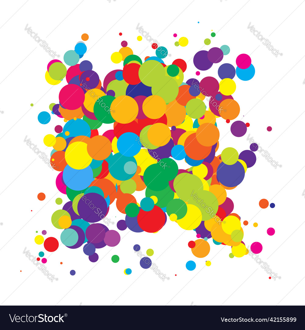 Abstract overlapping circles pattern vector image Abstract overlapping circles pattern