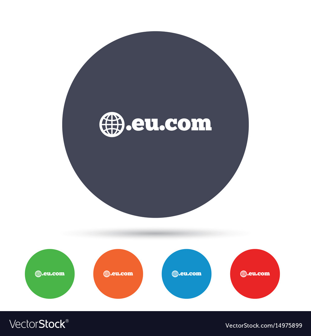 Domain eucom sign icon internet subdomain