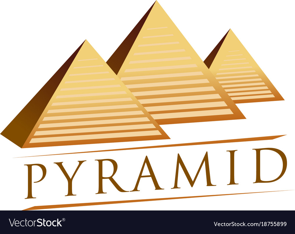 Egyptian pyramids logotype