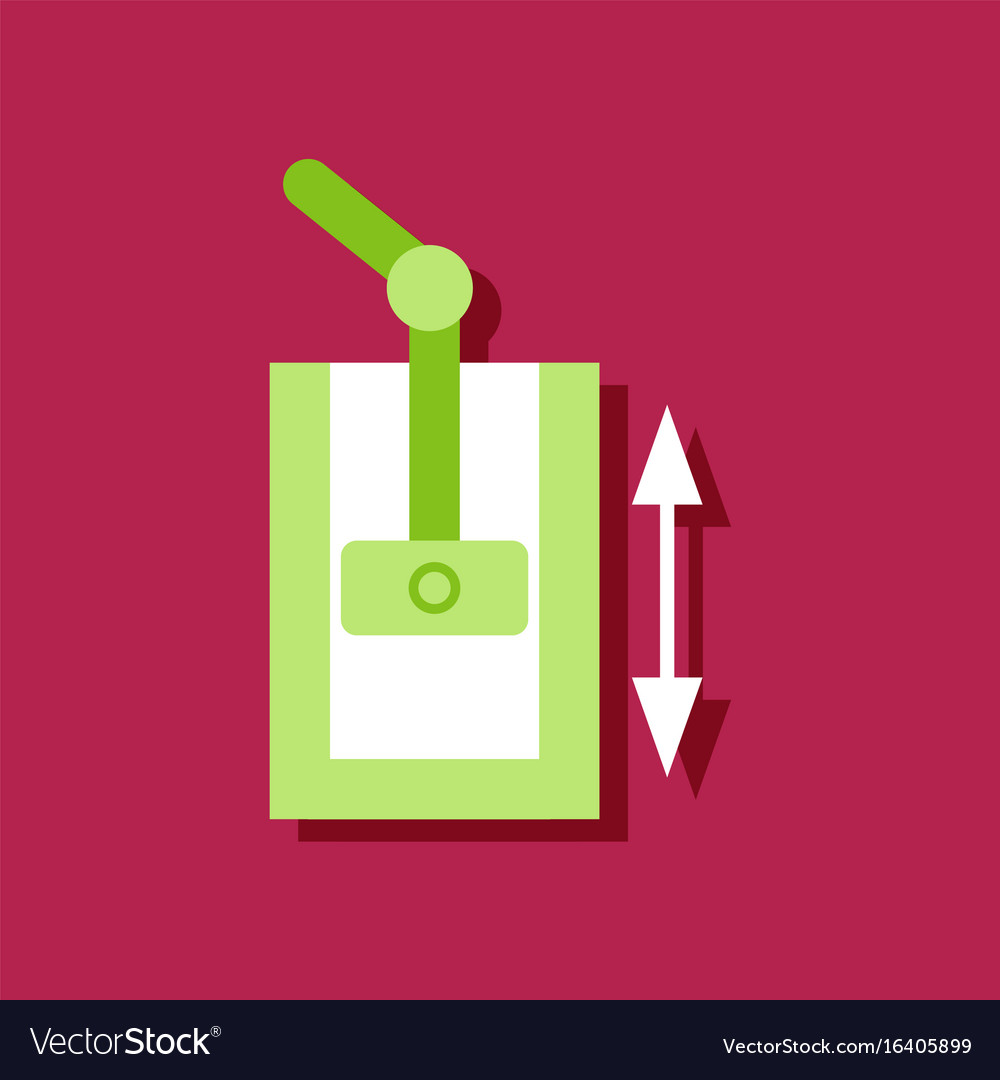 Flat icon design collection pressure in engine