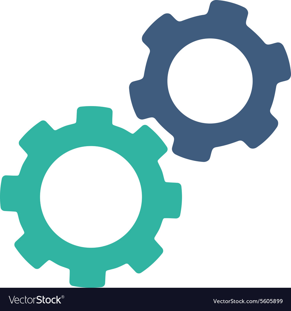 Gears icon from commerce set