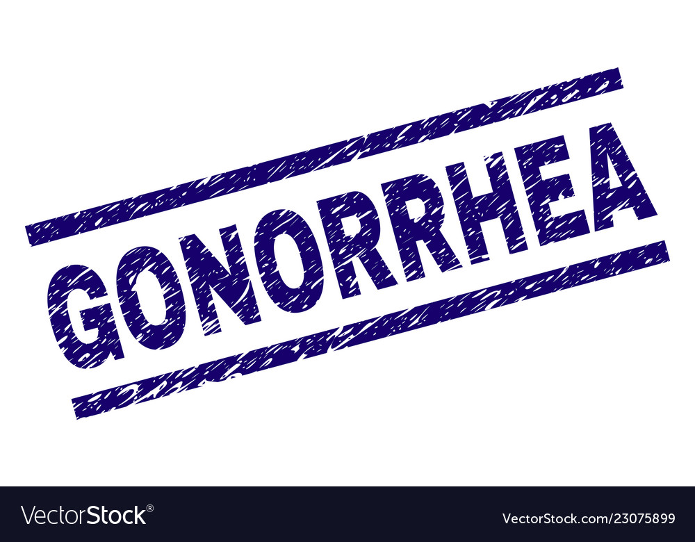 Scratched textured gonorrhea stamp seal
